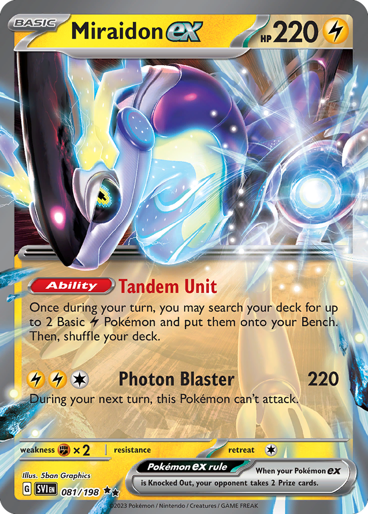 Miraidon ex - Scarlet & Violet (NM)