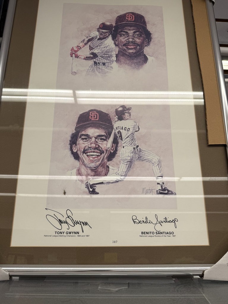 Framed Dual-Signed Sports Print